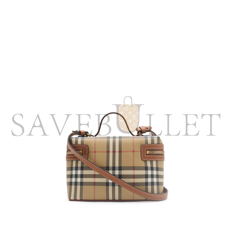 BURBERRY CHECK VANITY BAG 81205251 (19.5*15*8cm)